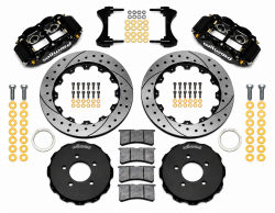 Wilwood 06-15 Civic Black Caliper Drilled Rotor Narrow Superlite 6R Front BBK